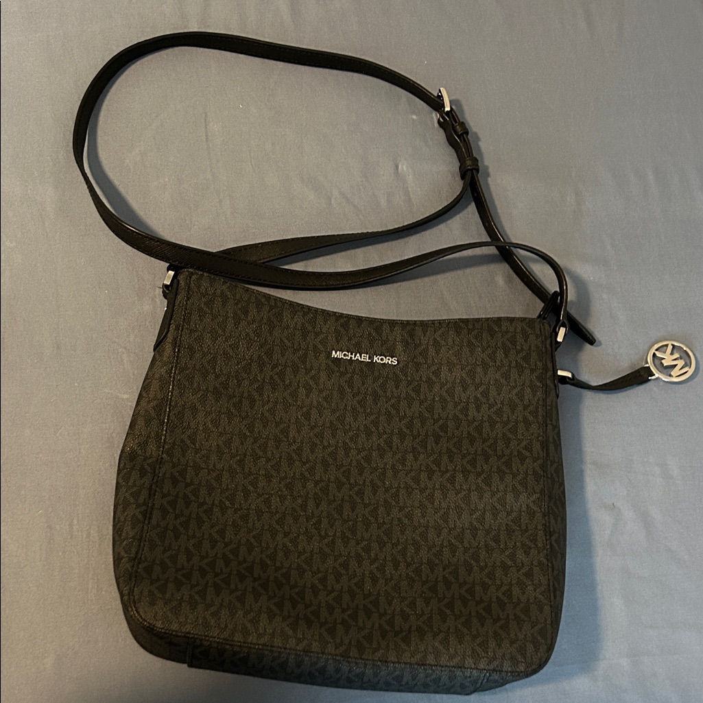 Michael Kors Charcoal Signature Crossbody